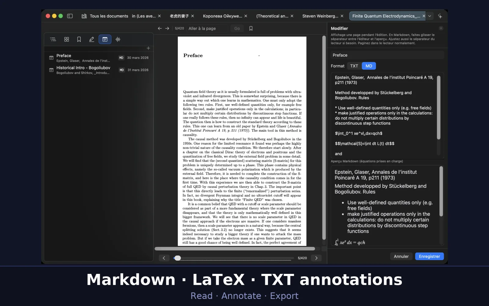 Screenshot of UniReader