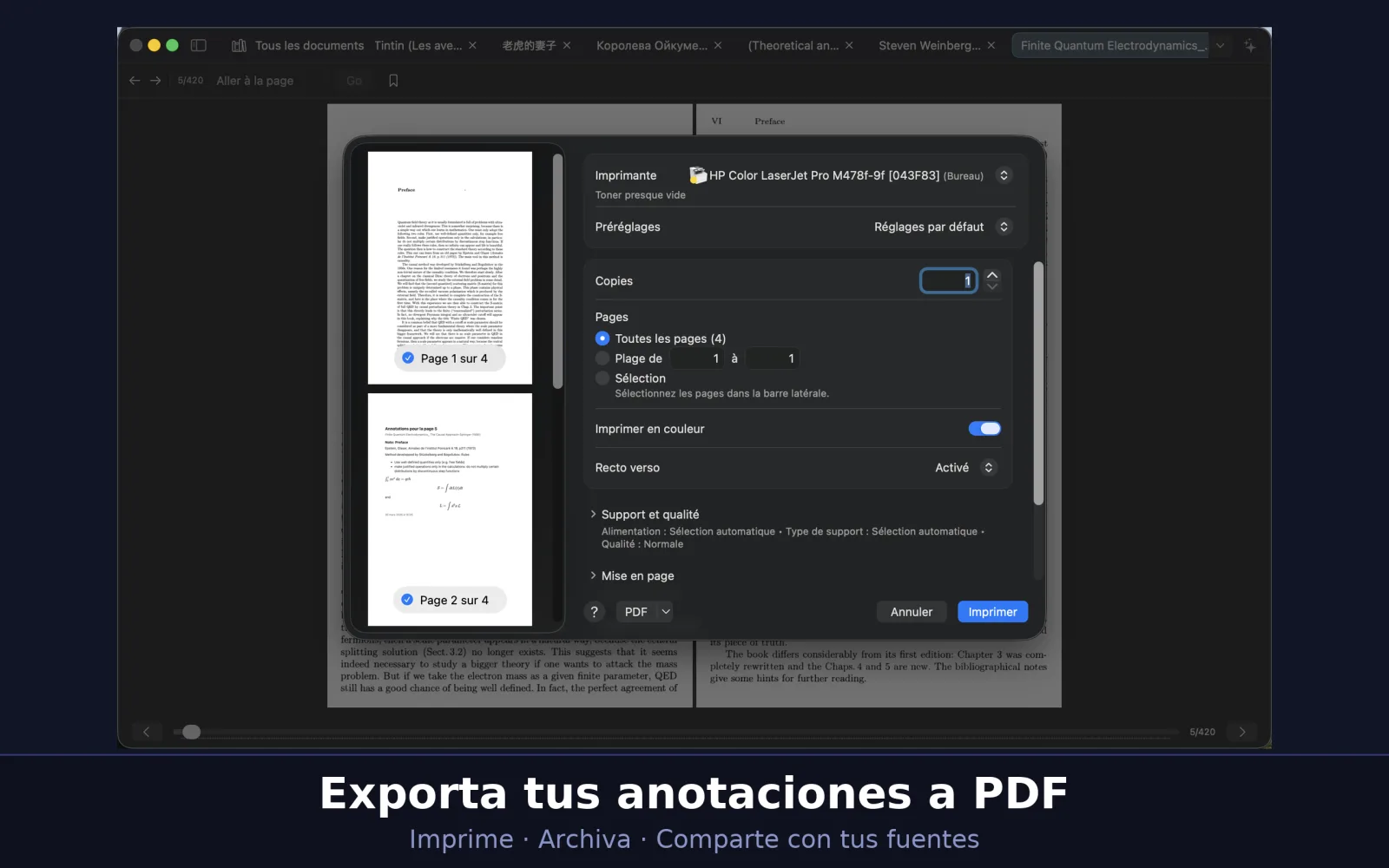 Captura de pantalla de UniReader