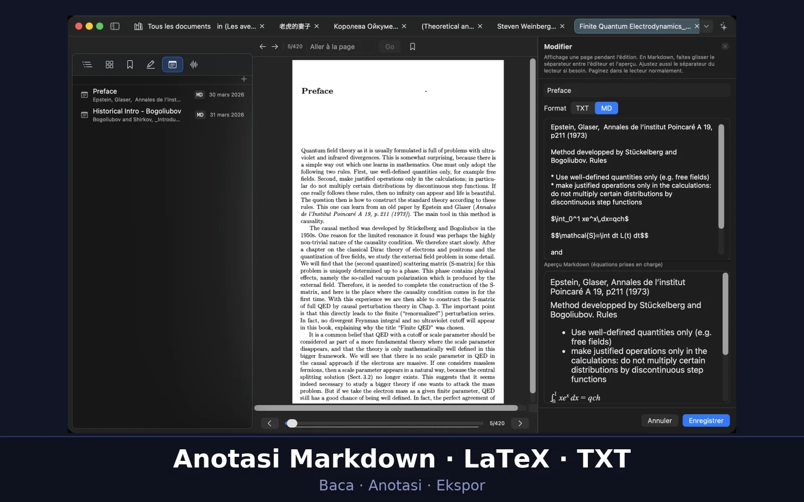 Tangkapan layar UniReader