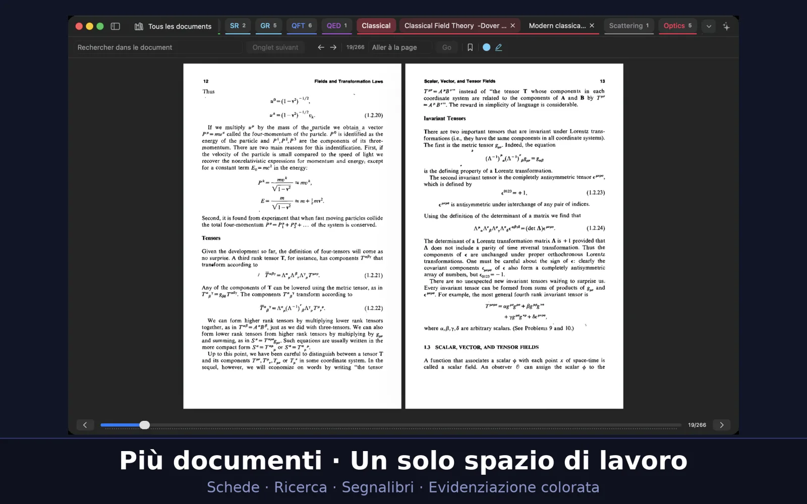 Schermata di UniReader