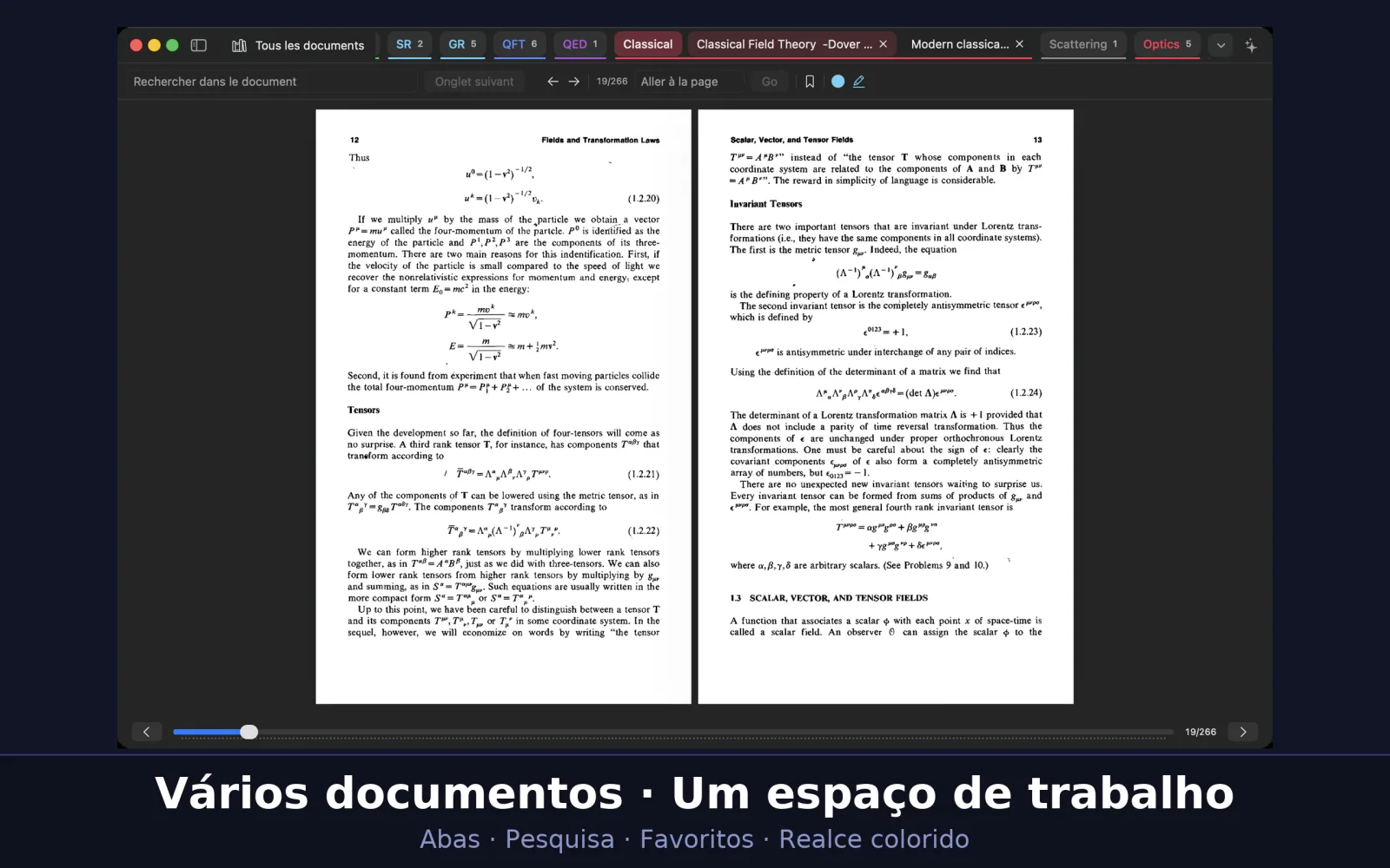 Captura de tela do UniReader